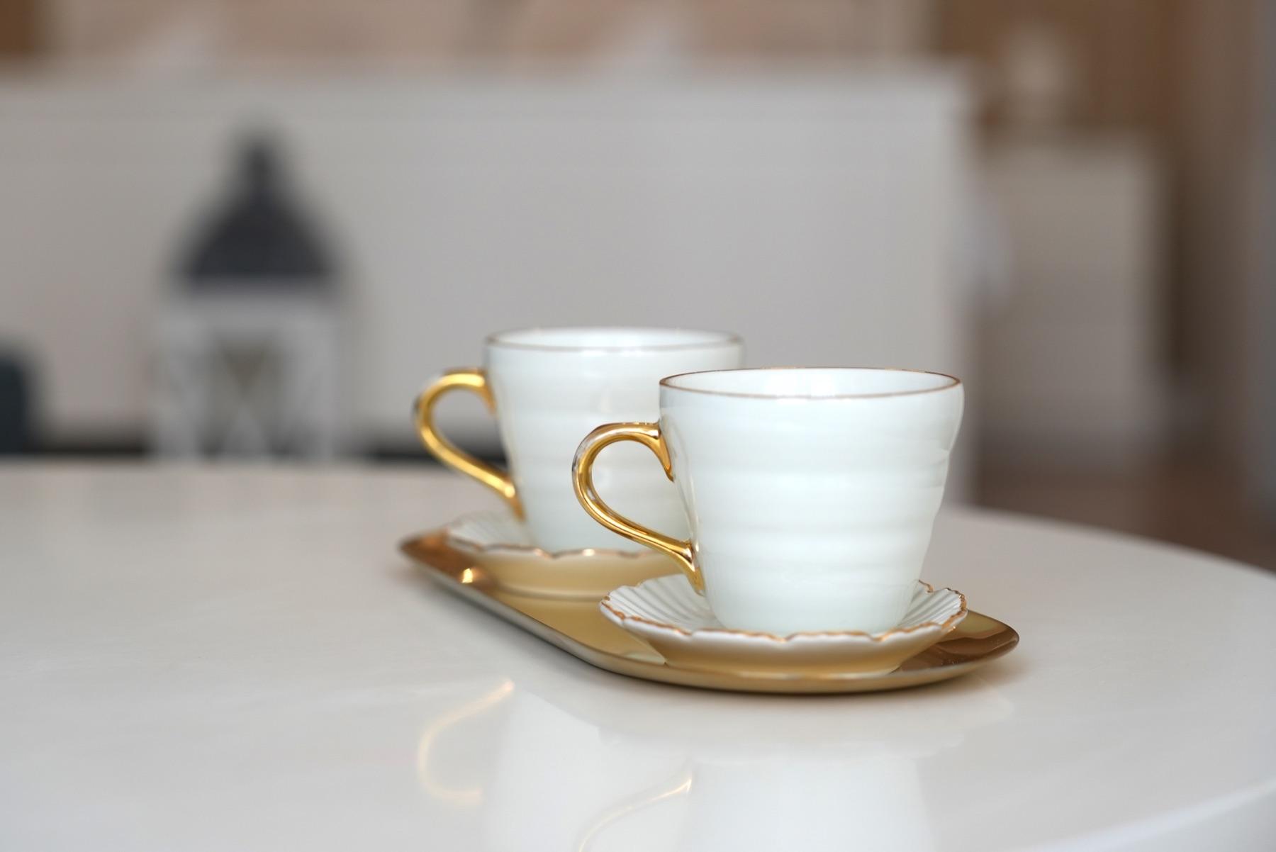 Calm coffee table editorial detail