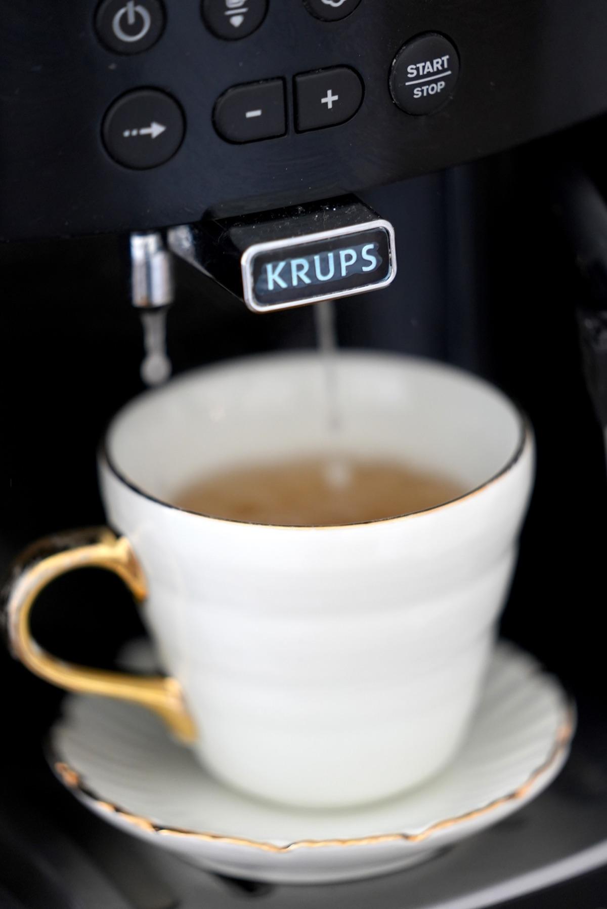 Coffee corner prepared for guests